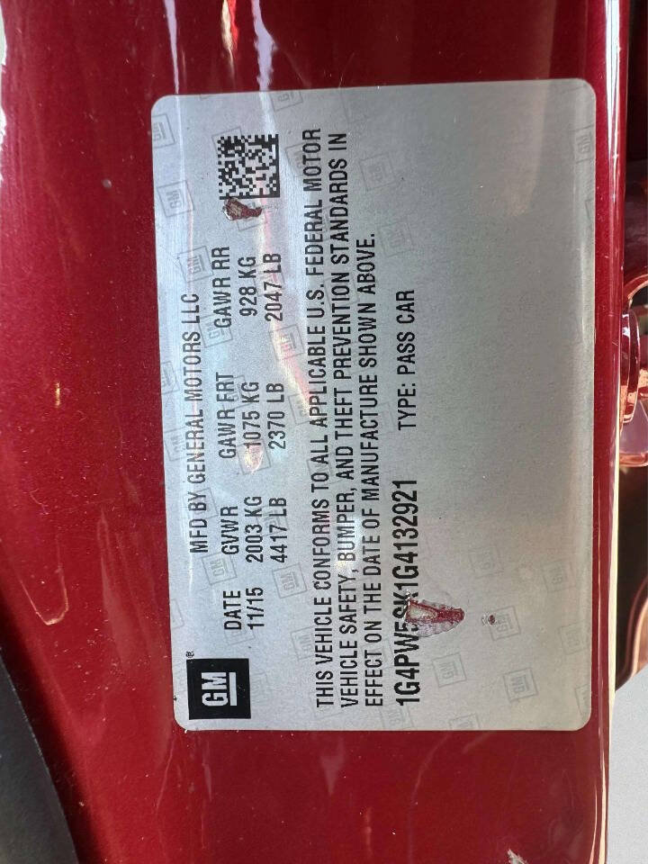 Used 2016 Buick Verano Sport Touring w/ Experience Buick Package FWD image 34