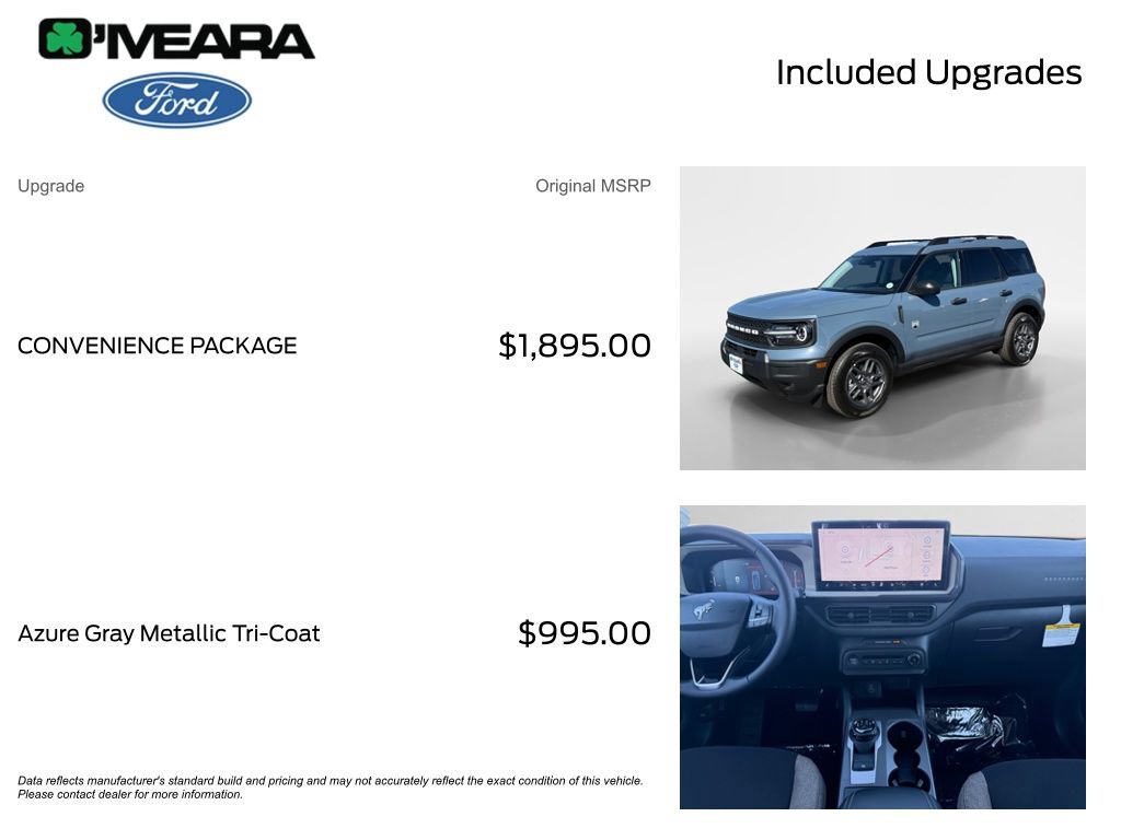 New 2026 Ford Bronco Sport Big Bend w/ Convenience Package AWD/4WD image 4