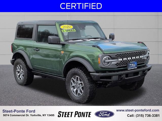 Certified 2022 Ford Bronco Badlands