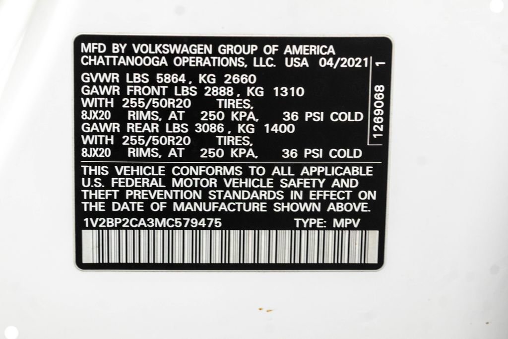 Used 2021 Volkswagen Atlas SEL image 39