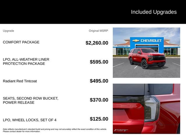 New 2026 Chevrolet Tahoe RST w/ Comfort Package image 5