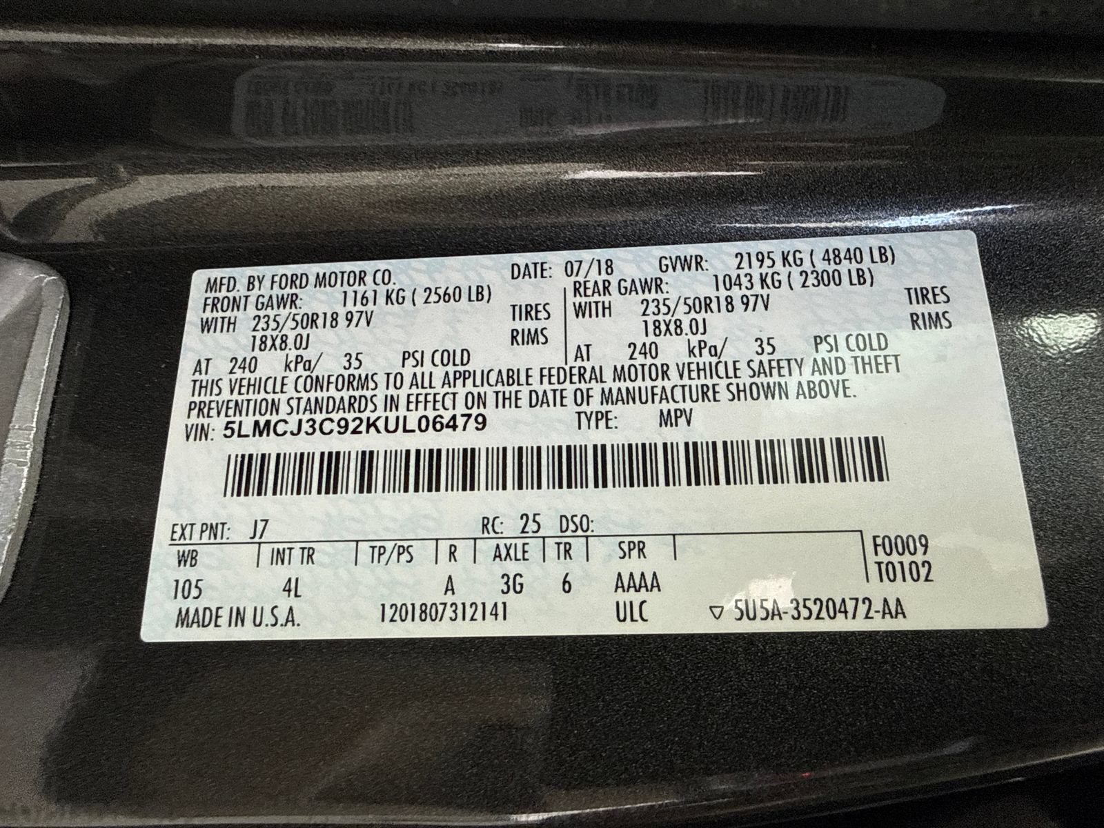 Used 2019 Lincoln MKC Reserve FWD image 55