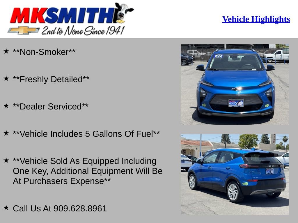 Used 2023 Chevrolet Bolt EUV LT FWD image 2
