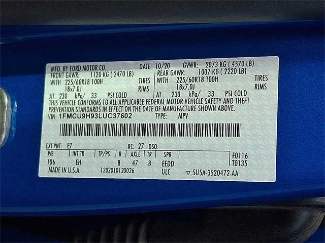 Used 2020 Ford Escape SEL image 29