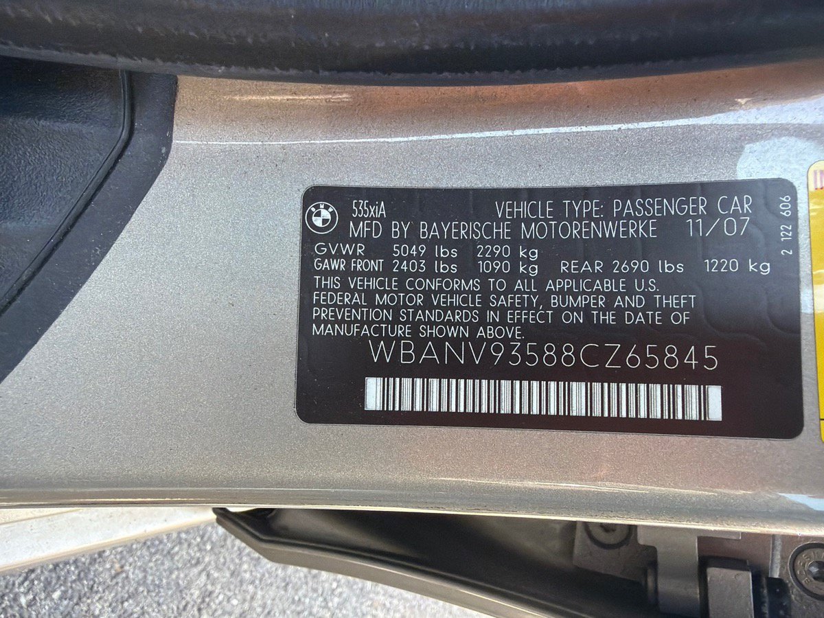 Used 2008 BMW 535xi Sedan AWD/4WD image 9