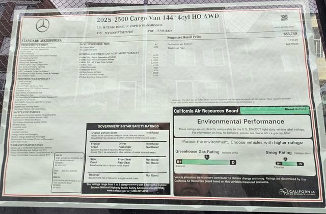 New 2025 Mercedes-Benz Sprinter 2500 image 6