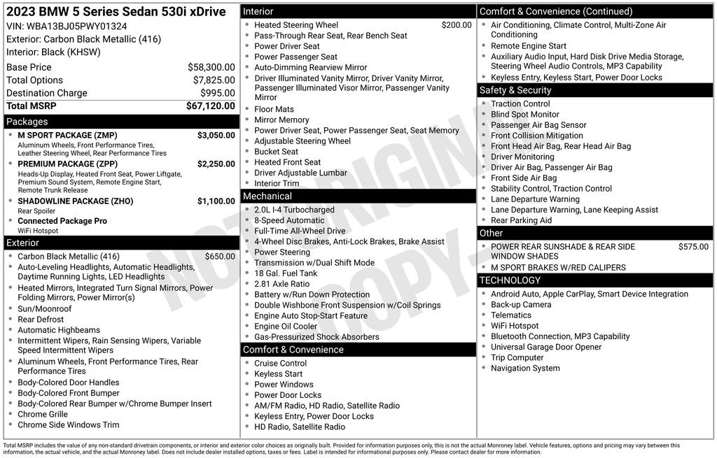 Used 2023 BMW 530i xDrive w/ M Sport Package image 6
