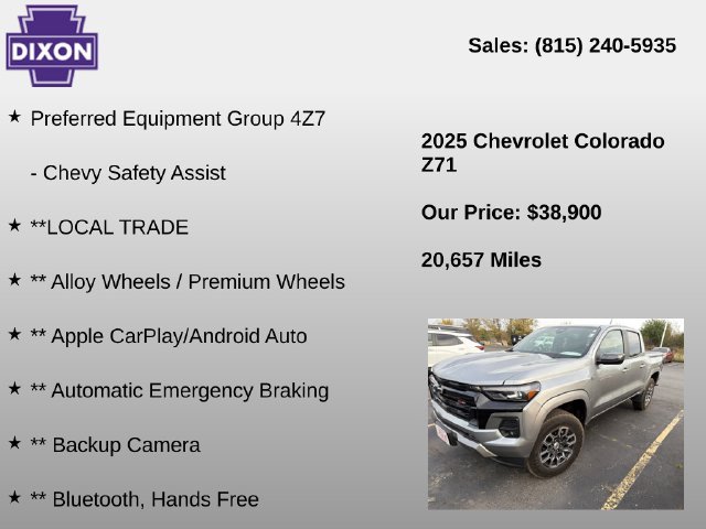 Used 2025 Chevrolet Colorado Z71 AWD/4WD image 4