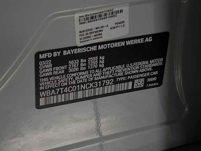 Used 2022 BMW 740i xDrive w/ M Sport Package image 44