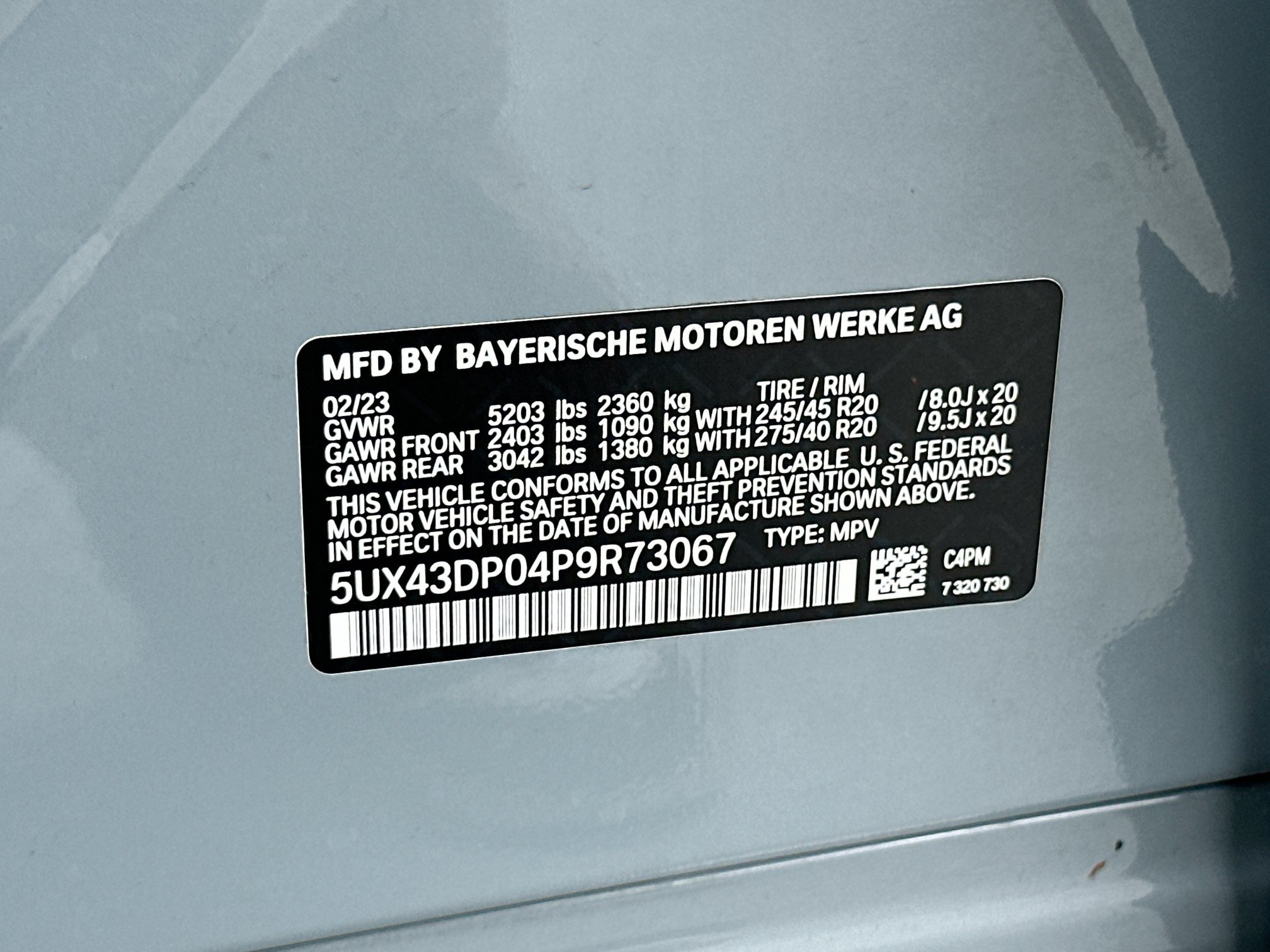 Certified 2023 BMW X3 sDrive30i w/ M Sport Package RWD image 34