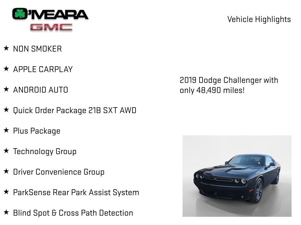 Used 2019 Dodge Challenger SXT w/ Plus Package image 8