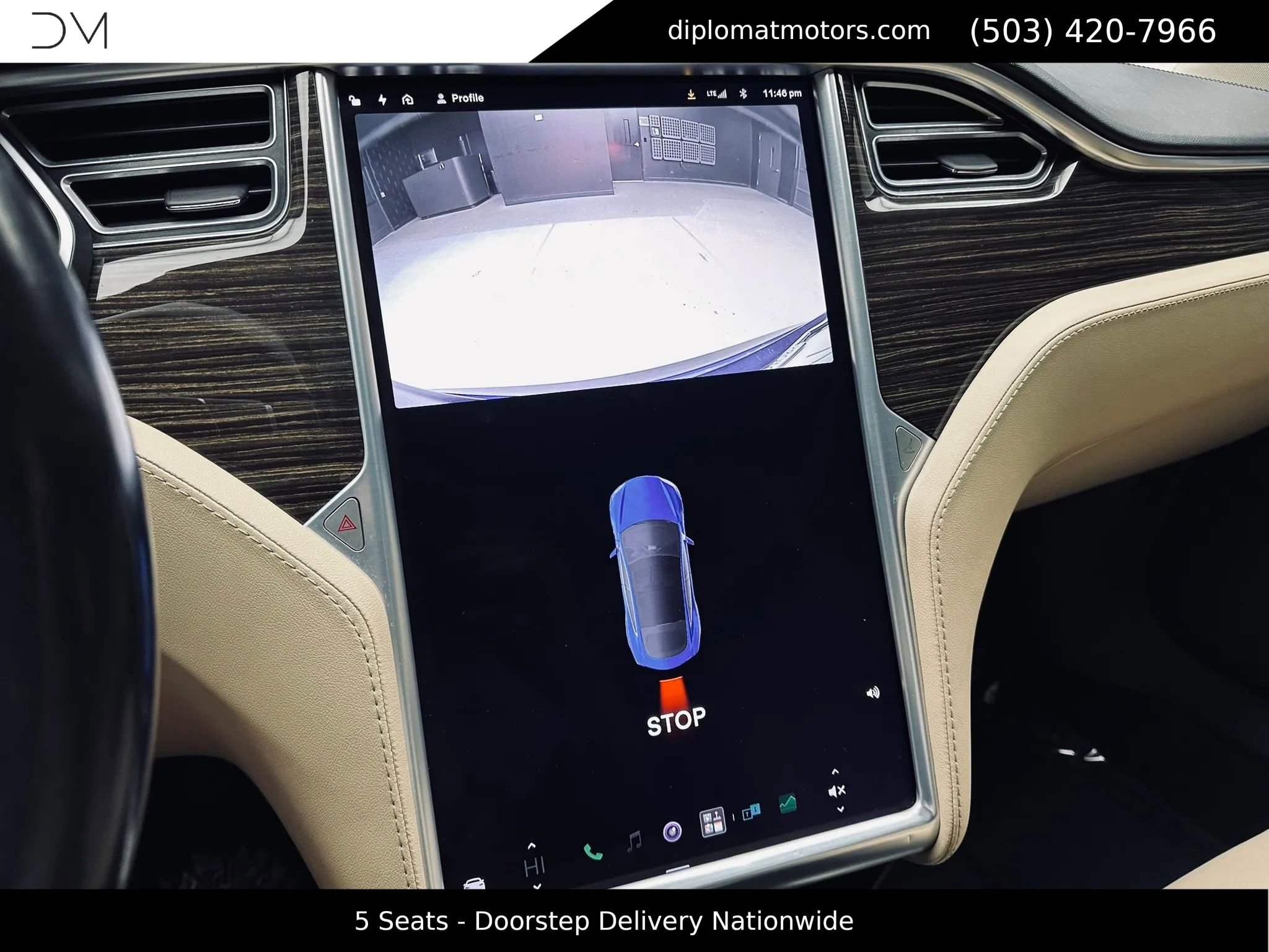 Used 2015 Tesla Model S 85D AWD/4WD image 27