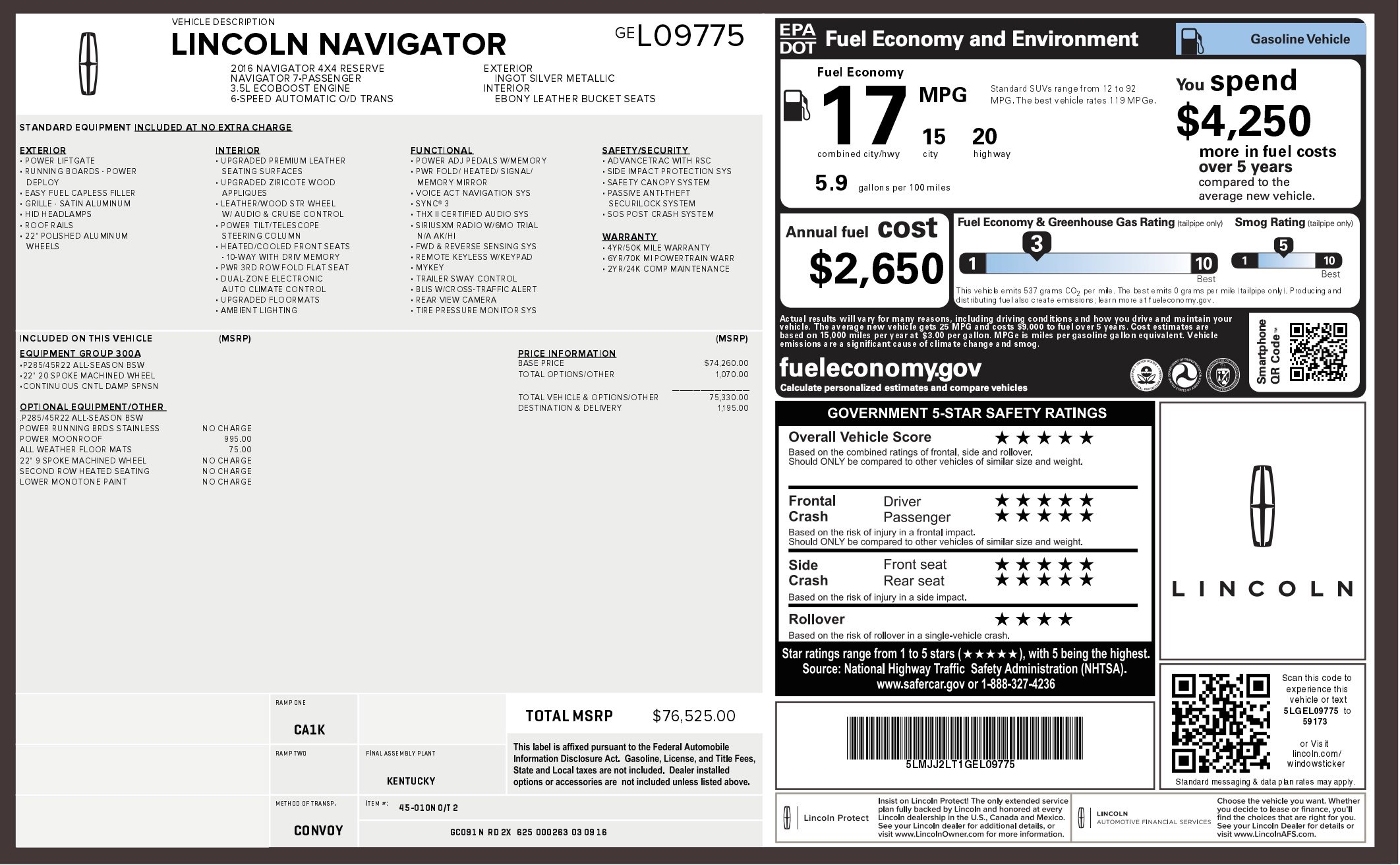 Used 2016 Lincoln Navigator Reserve image 5