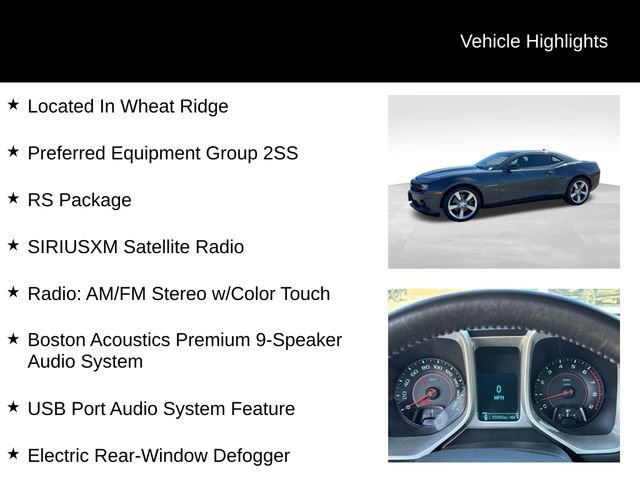 Used 2013 Chevrolet Camaro SS w/ RS Package image 8