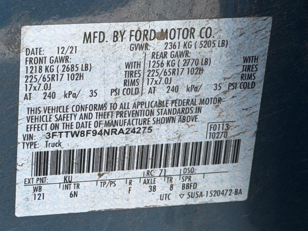 Used 2022 Ford Maverick Lariat w/ Lariat Luxury Package image 34