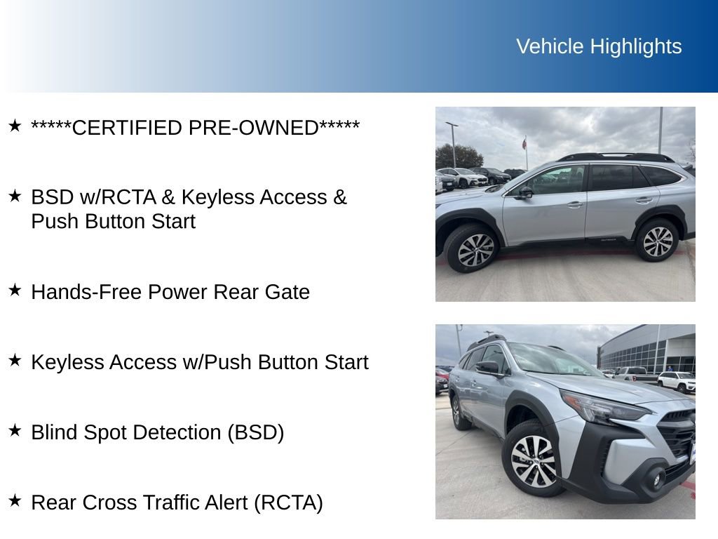Certified 2025 Subaru Outback Premium image 5