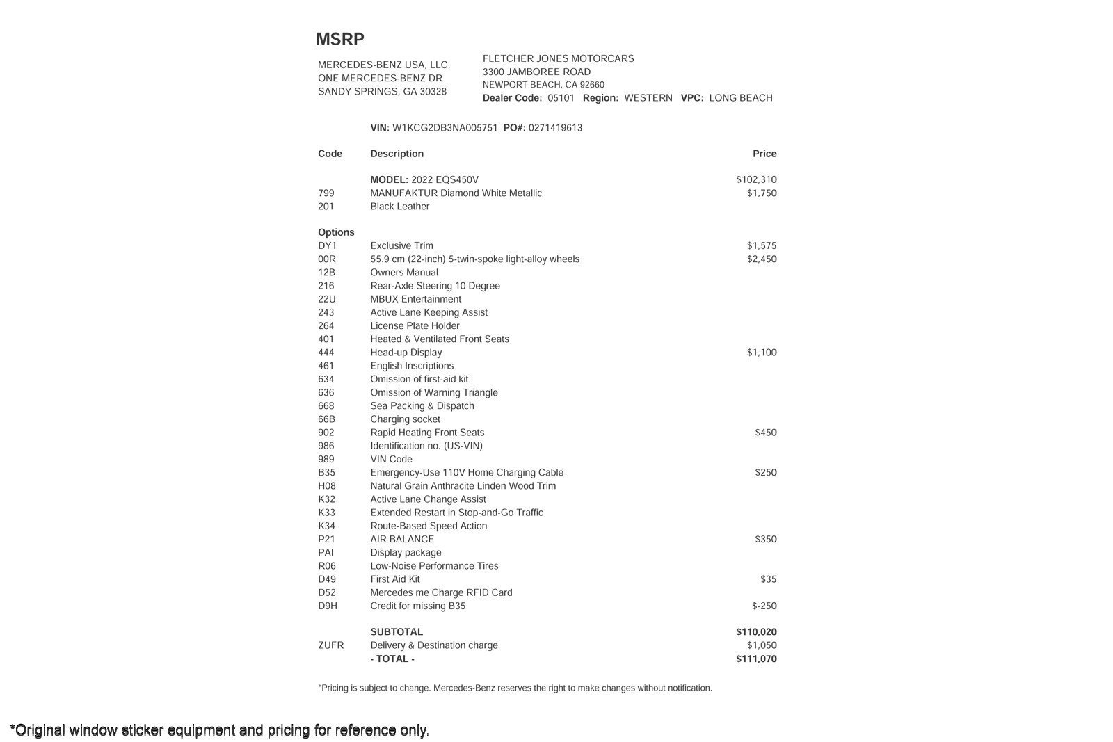 Used 2022 Mercedes-Benz EQS 450+ Sedan image 3