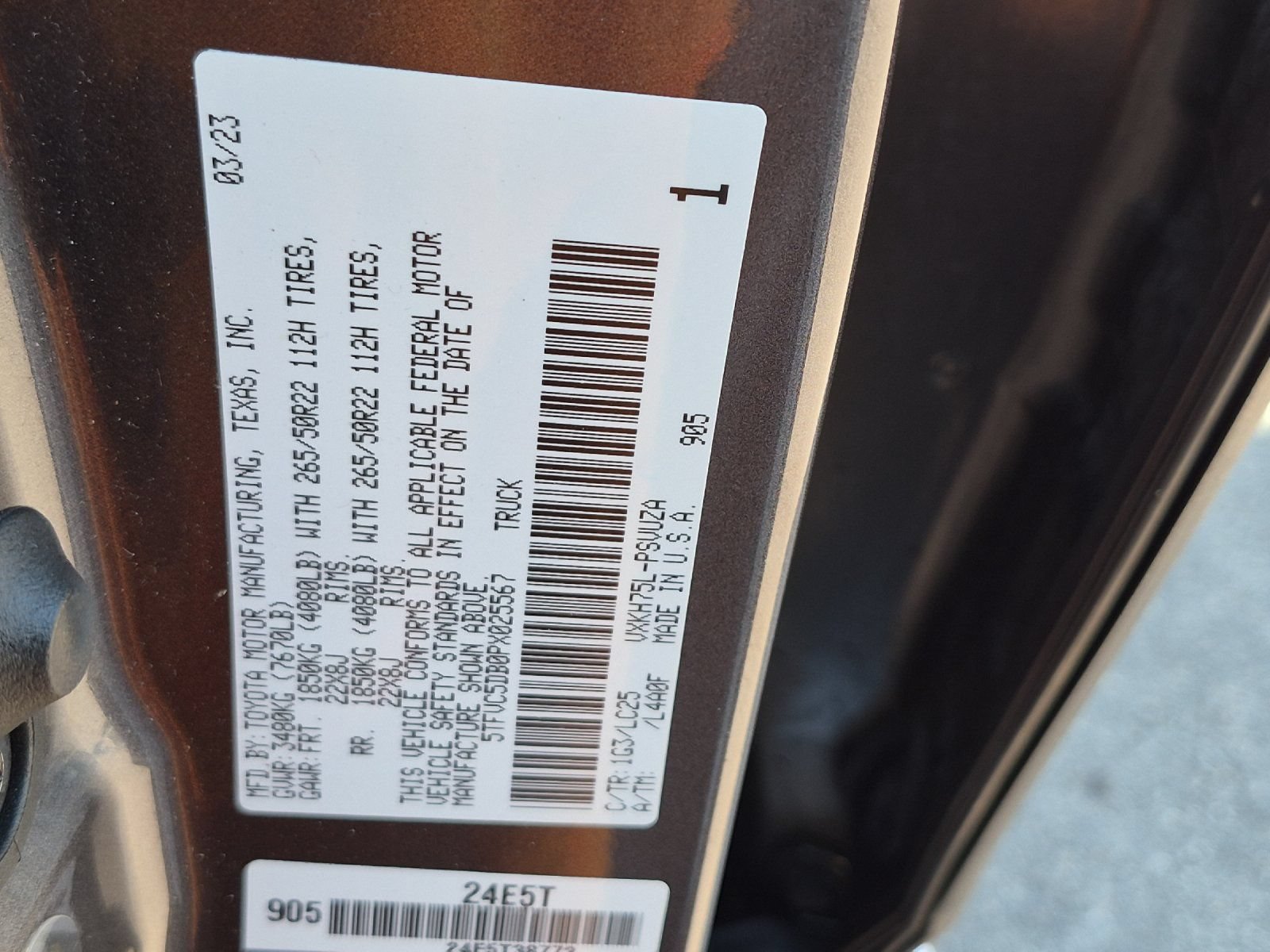 Used 2023 Toyota Tundra Capstone AWD/4WD image 26
