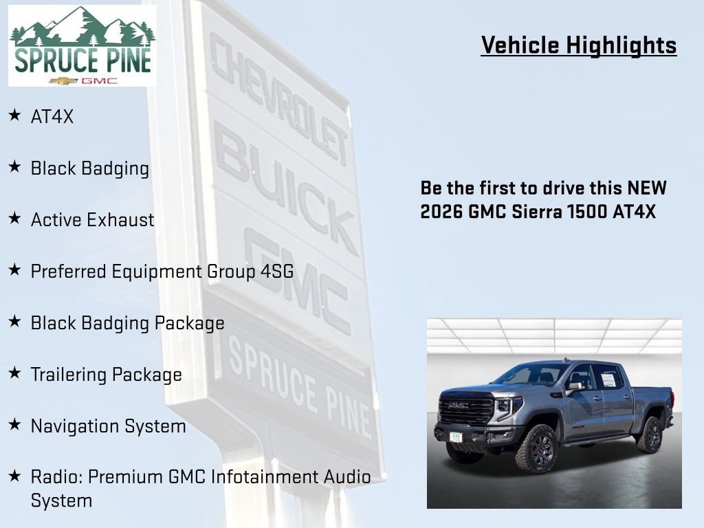 New 2026 GMC Sierra 1500 AT4X w/ LPO, Black Badging Package image 5