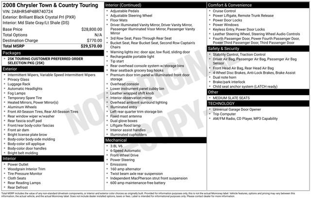 Used 2008 Chrysler Town & Country Touring FWD image 1