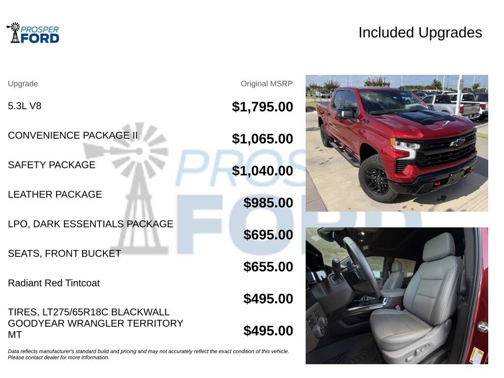 Used 2025 Chevrolet Silverado 1500 LT Trail Boss w/ Convenience Package II AWD/4WD image 3