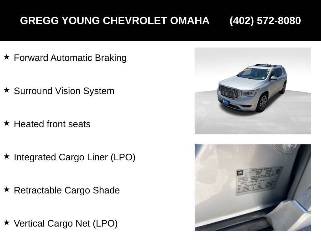 Used 2017 GMC Acadia Denali w/ Technology Package AWD/4WD image 19