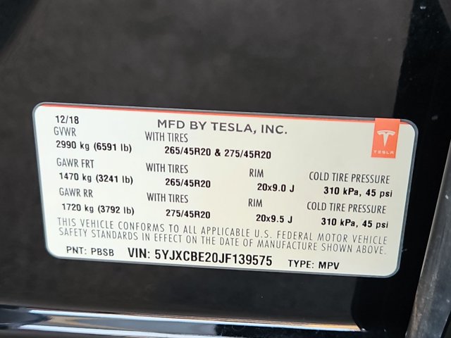 Used 2018 Tesla Model X 75D AWD/4WD image 25