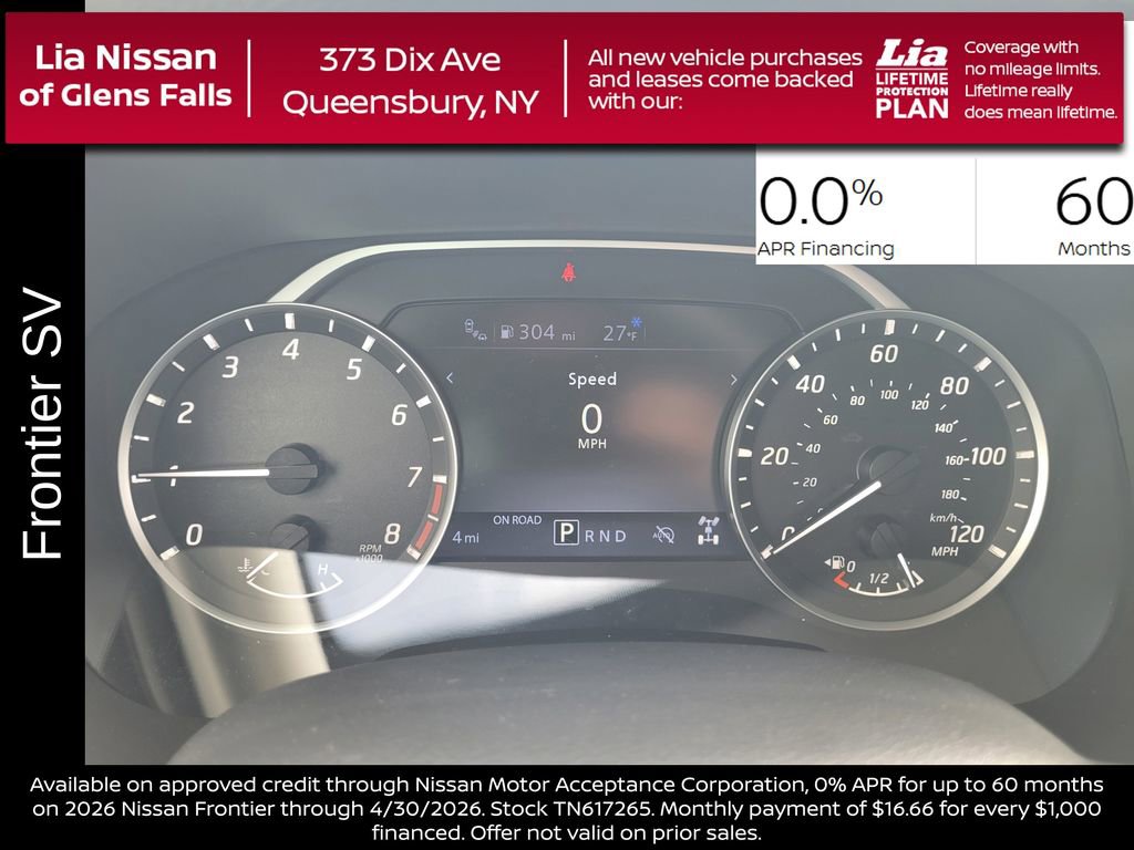 New 2026 Nissan Frontier SV w/ SV Convenience Package image 20
