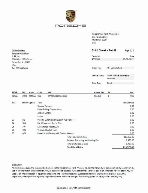 New 2023 Porsche Taycan image 32
