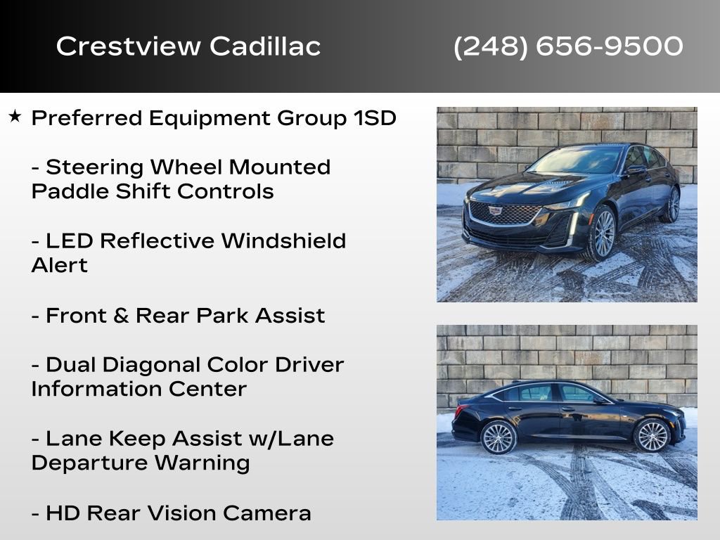 Certified 2022 Cadillac CT5 Premium Luxury w/ Parking Package image 12