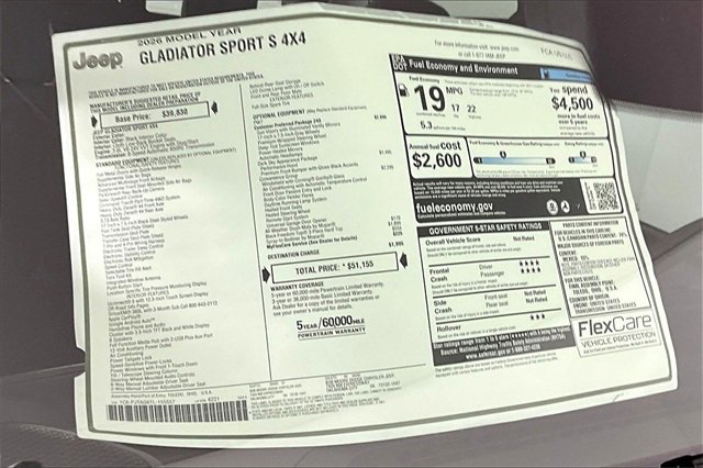 New 2026 Jeep Gladiator Sport image 14