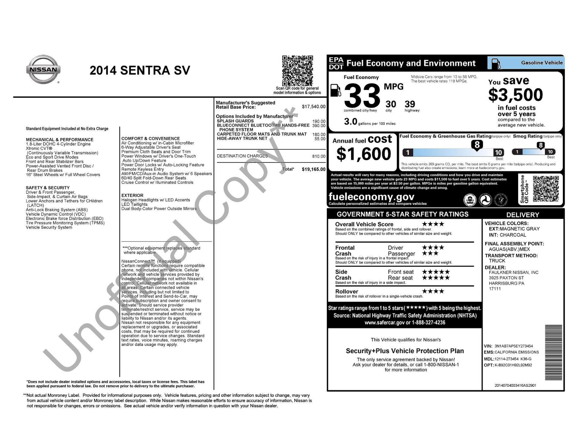 Used 2014 Nissan Sentra SV
