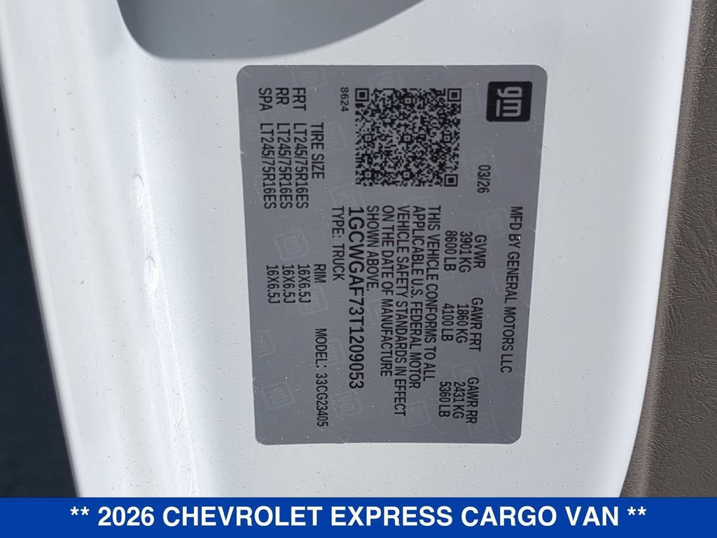 New 2026 Chevrolet Express 2500 w/ Driver Convenience Package RWD image 31