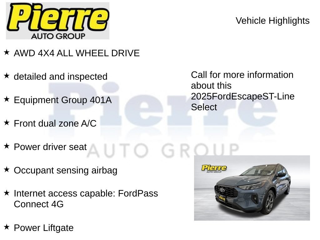 Used 2025 Ford Escape ST-Line Select AWD/4WD image 7