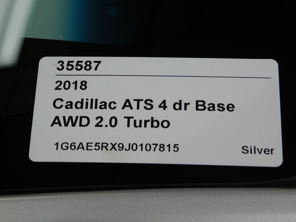 Used 2018 Cadillac ATS 2.0T AWD Sedan image 98