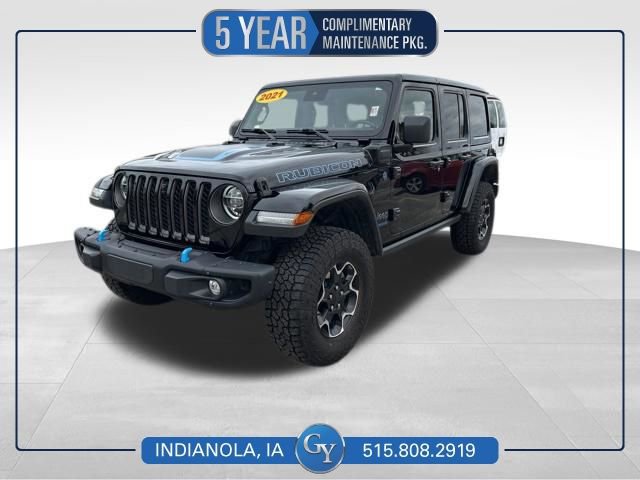 Used 2021 Jeep Wrangler Unlimited Rubicon 4xe w/ Steel Bumper Group image 1