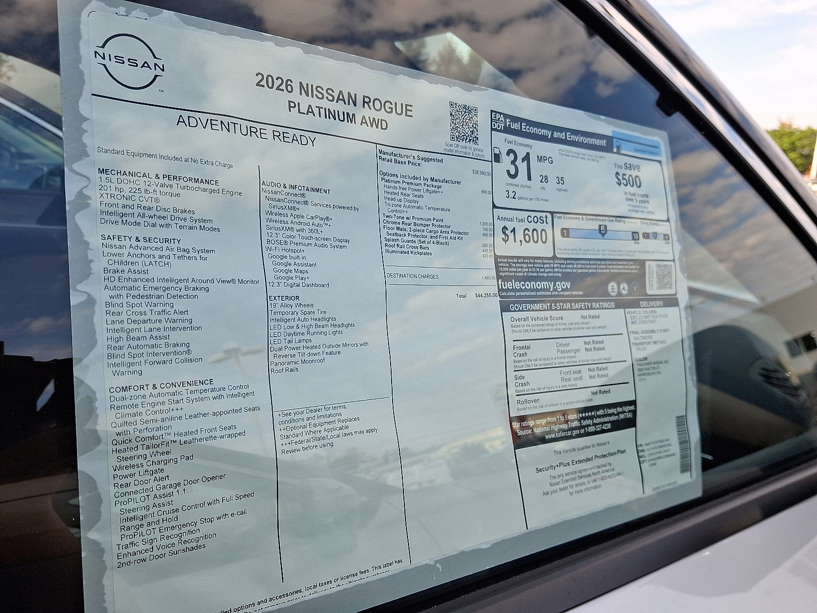 New 2026 Nissan Rogue Platinum image 5