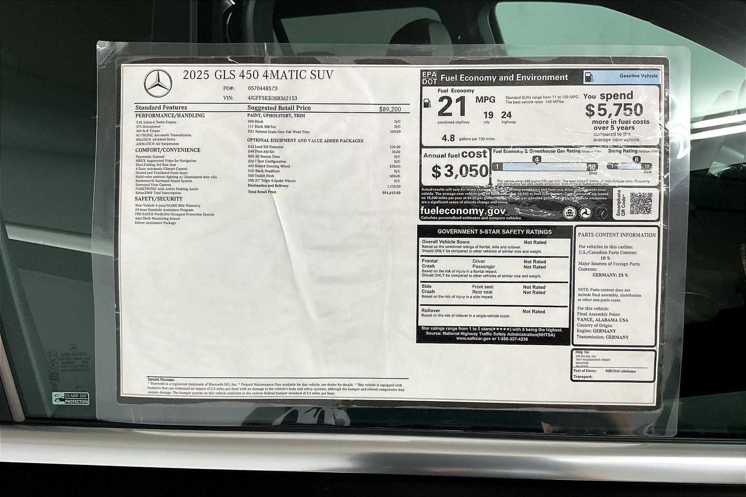 Used 2025 Mercedes-Benz GLS 450 4MATIC image 17