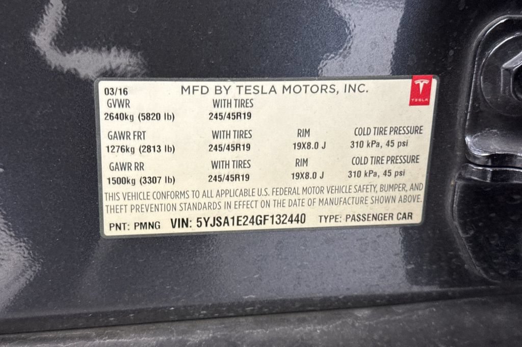 Used 2016 Tesla Model S 90D AWD/4WD image 28