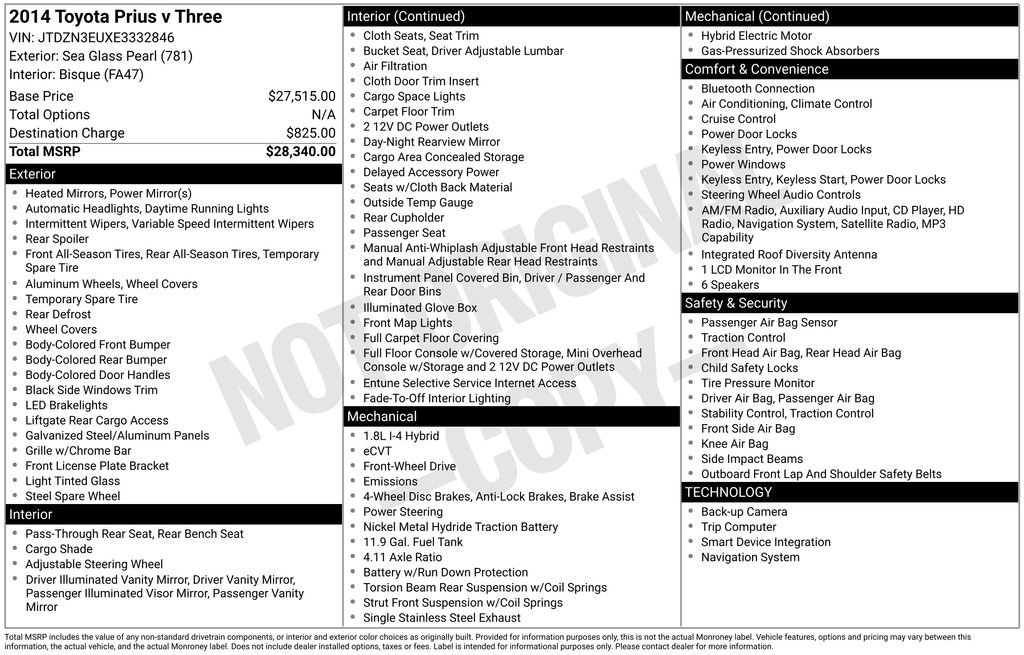 Used 2014 Toyota Prius V Three image 8