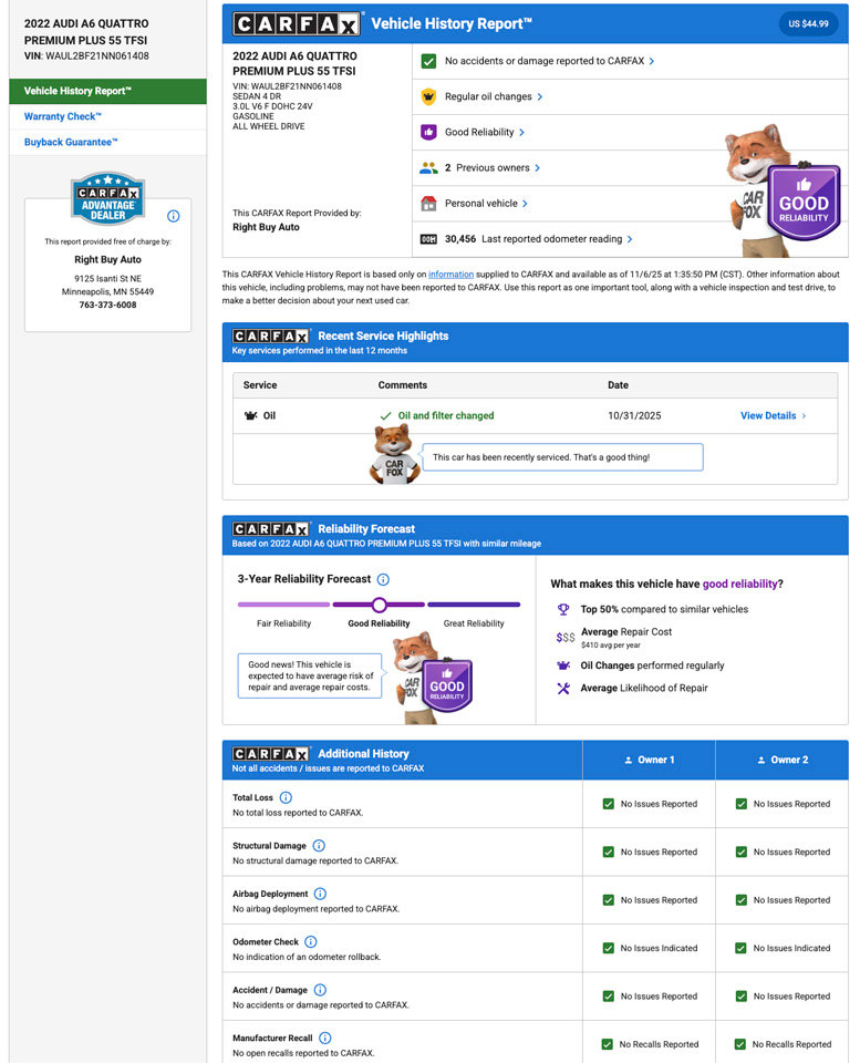 Used 2022 Audi A6 Premium Plus image 21