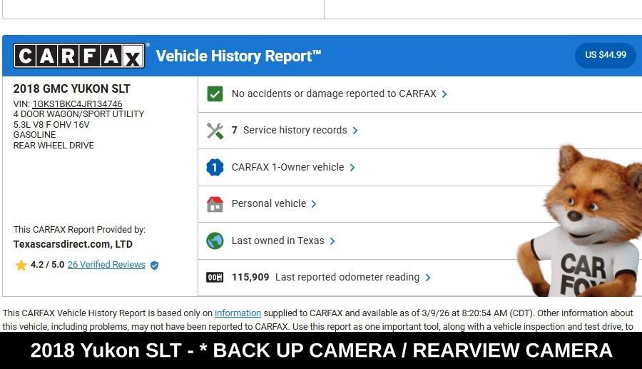 Used 2018 GMC Yukon SLT w/ Open Road Package image 9