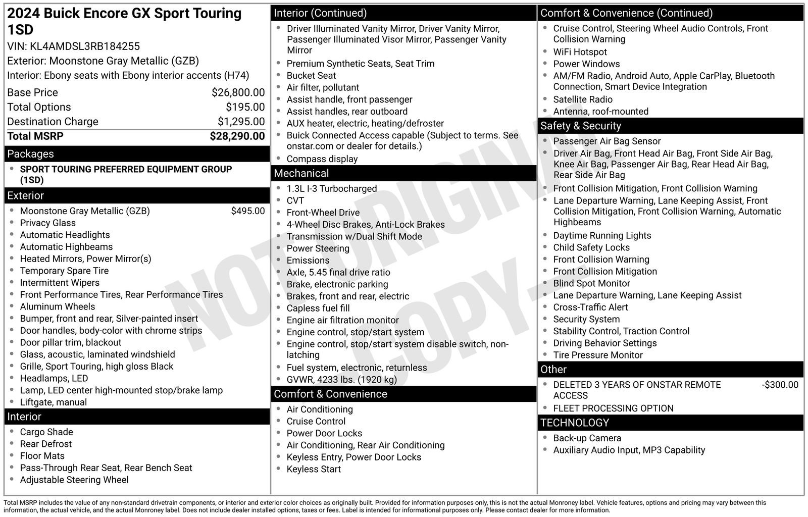 Certified 2024 Buick Encore GX Sport Touring FWD image 35