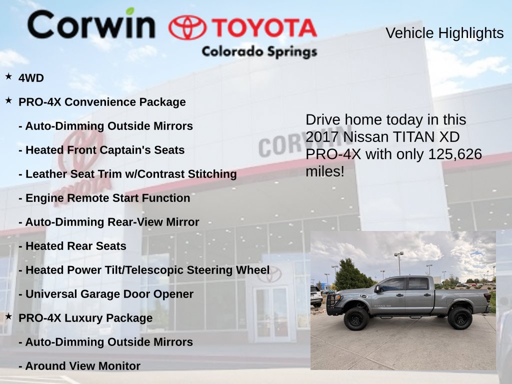 Used 2017 Nissan Titan PRO-4X w/ Pro-4x Convenience Package AWD/4WD image 7