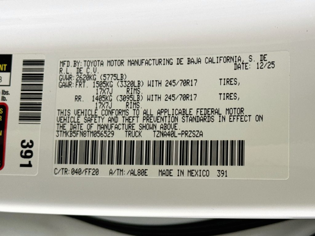 Used 2026 Toyota Tacoma SR5 RWD image 15