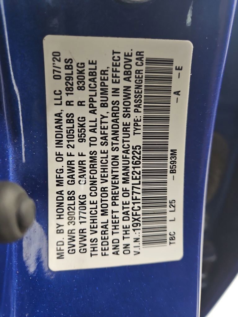 Used 2020 Honda Civic EX-L image 29