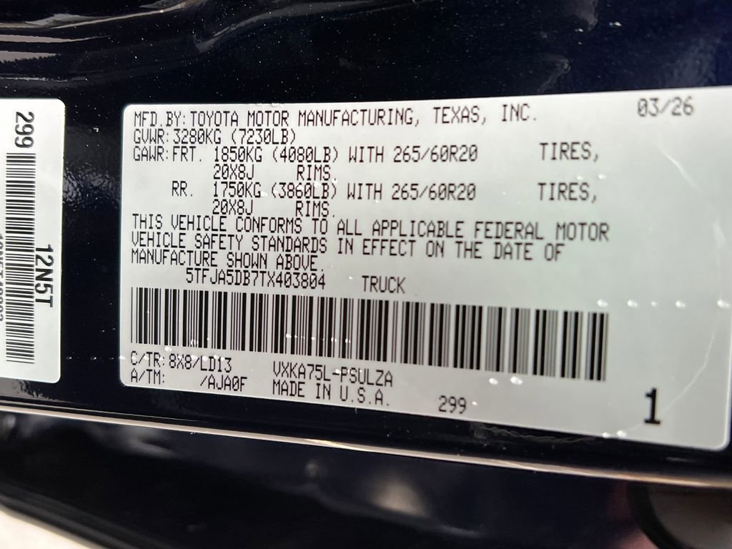 New 2026 Toyota Tundra Limited AWD/4WD image 27