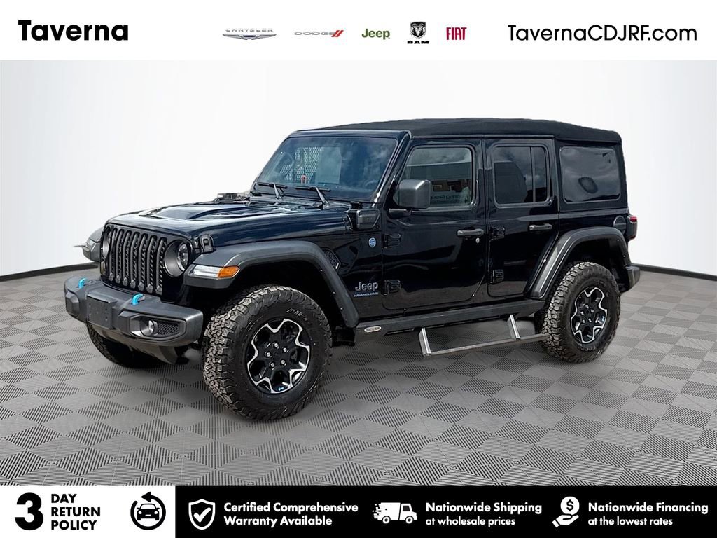 Used 2023 Jeep Wrangler Unlimited Rubicon 4xe w/ Cold Weather Group AWD/4WD image 1