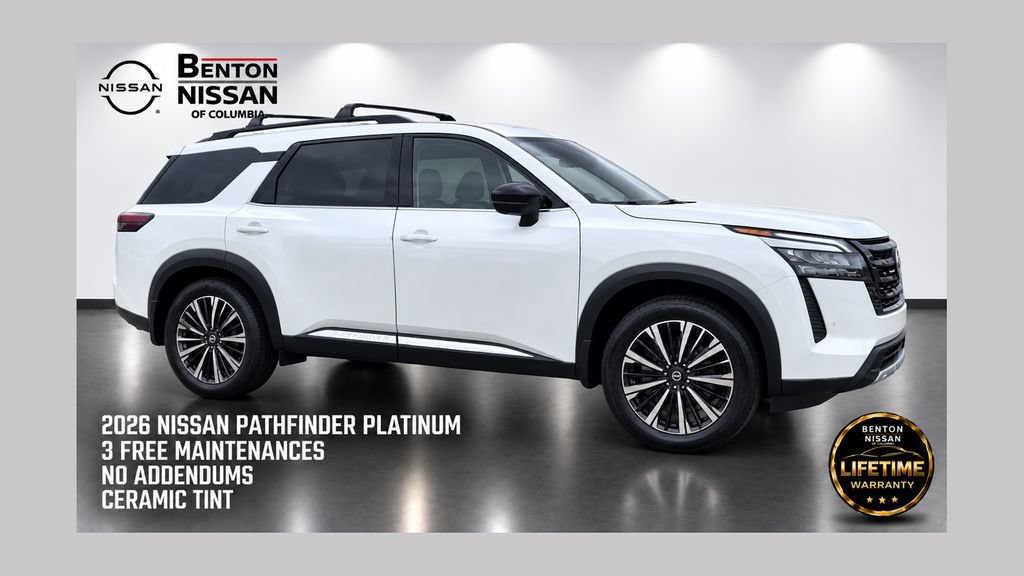 New 2026 Nissan Pathfinder Platinum w/ Cargo Package FWD 360° Tour