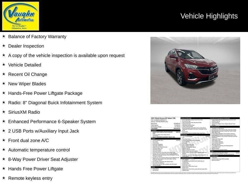Certified 2021 Buick Encore GX Select image 11